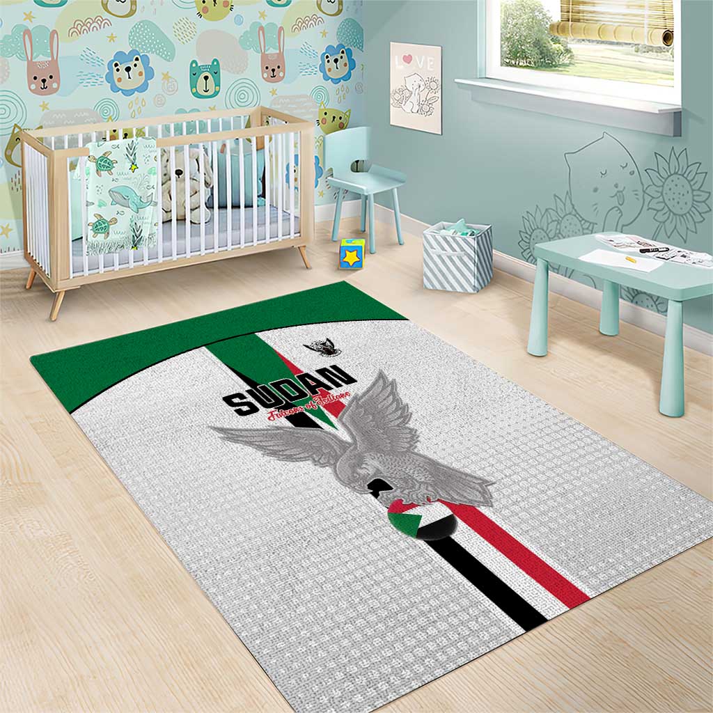 Sudan Football Area Rug Go Champions Falcons of Jediane - Wonder Print Shop
