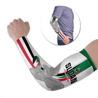 Custom Sudan Football Arm Sleeves Go Champions Falcons of Jediane - Wonder Print Shop