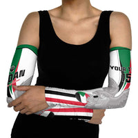 Custom Sudan Football Arm Sleeves Go Champions Falcons of Jediane - Wonder Print Shop