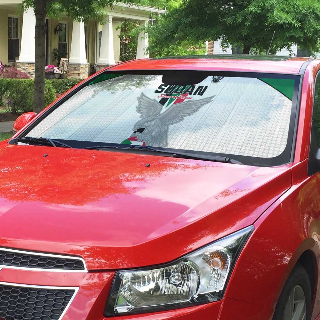 Sudan Football Auto Sun Shade Go Champions Falcons of Jediane - Wonder Print Shop