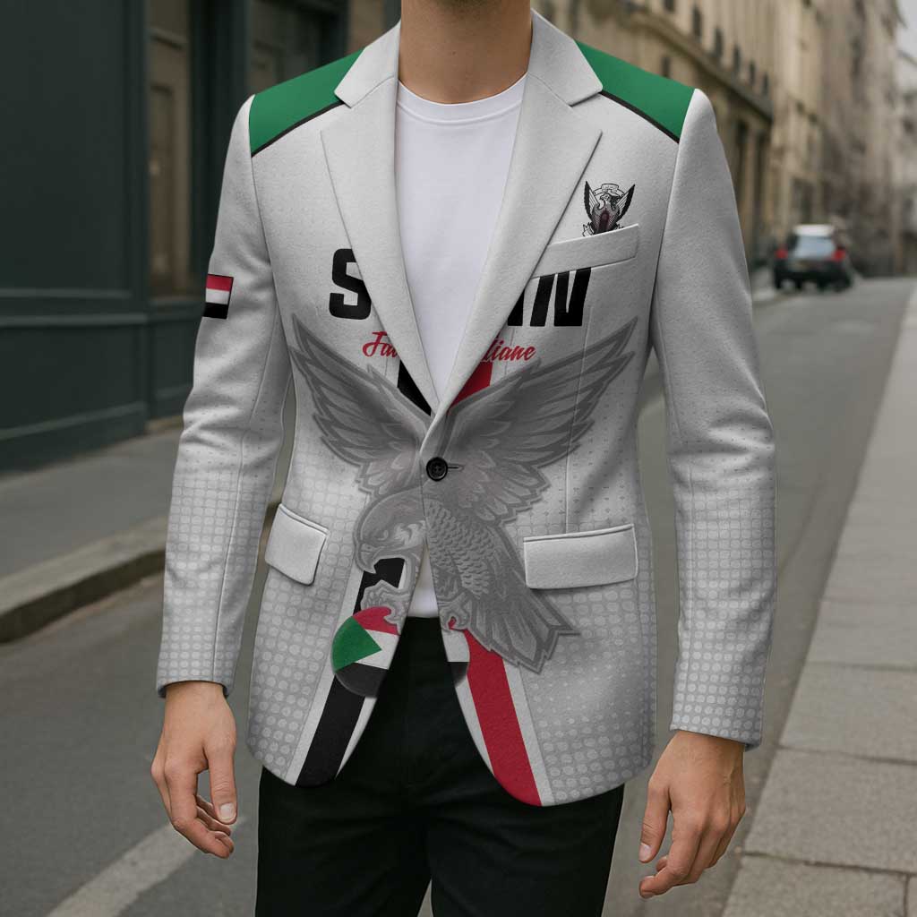 Custom Sudan Football Blazer Go Champions Falcons of Jediane - Wonder Print Shop