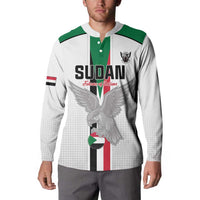 Custom Sudan Football Button Sweatshirt Go Champions Falcons of Jediane - Wonder Print Shop