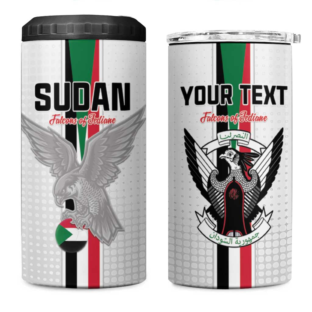 Custom Sudan Football 4 in 1 Can Cooler Tumbler Go Champions Falcons of Jediane - Wonder Print Shop