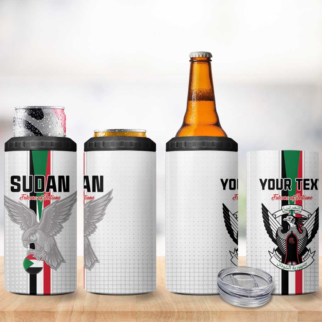 Custom Sudan Football 4 in 1 Can Cooler Tumbler Go Champions Falcons of Jediane - Wonder Print Shop