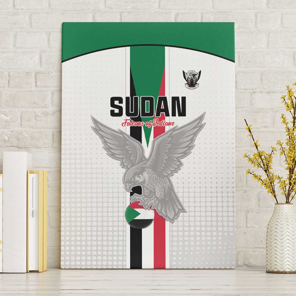 Sudan Football Canvas Wall Art Go Champions Falcons of Jediane - Wonder Print Shop