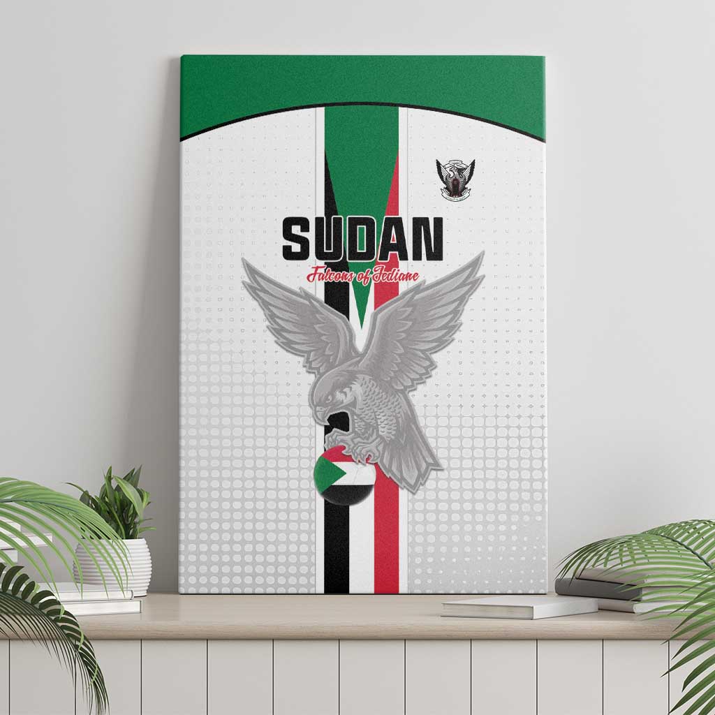 Sudan Football Canvas Wall Art Go Champions Falcons of Jediane - Wonder Print Shop