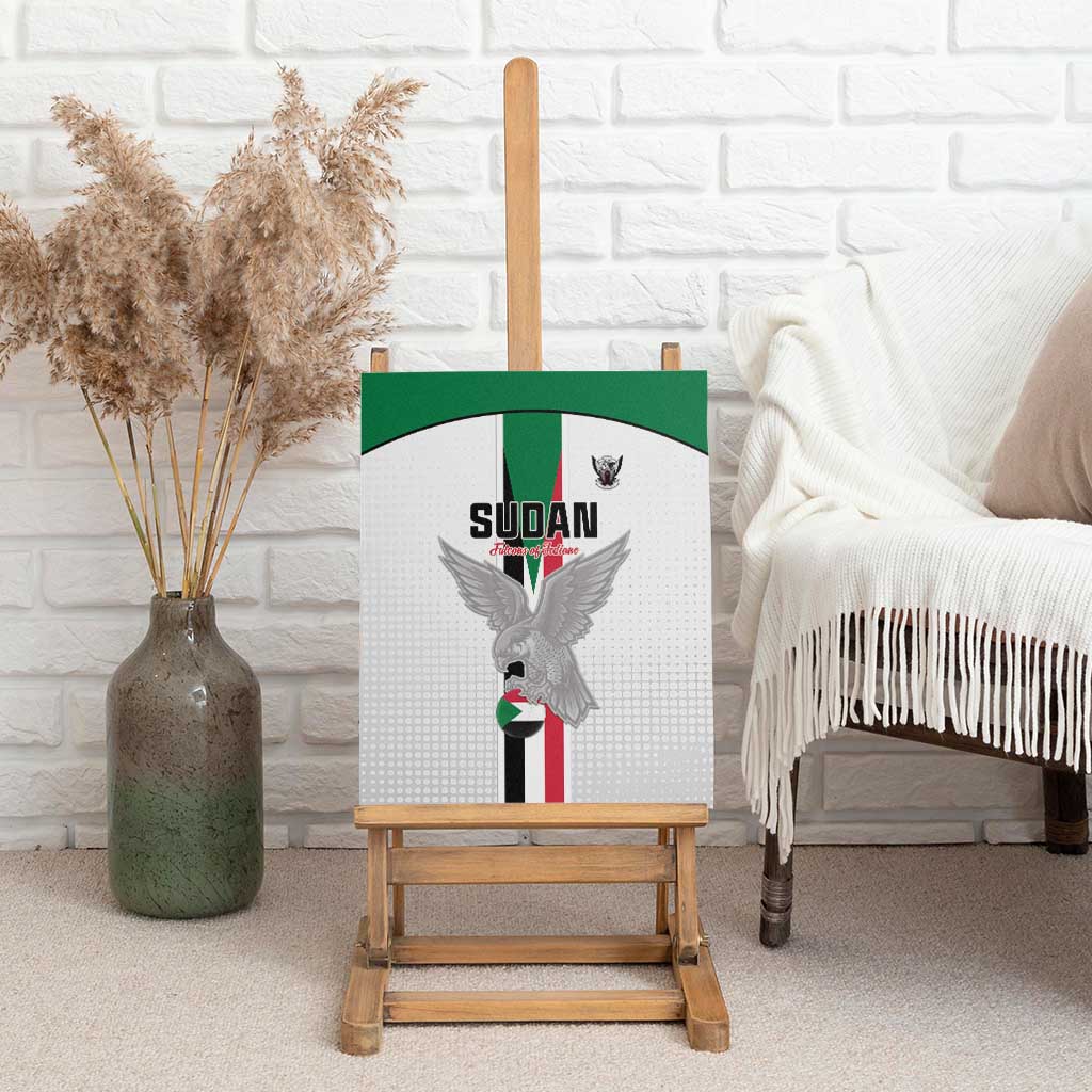 Sudan Football Canvas Wall Art Go Champions Falcons of Jediane - Wonder Print Shop