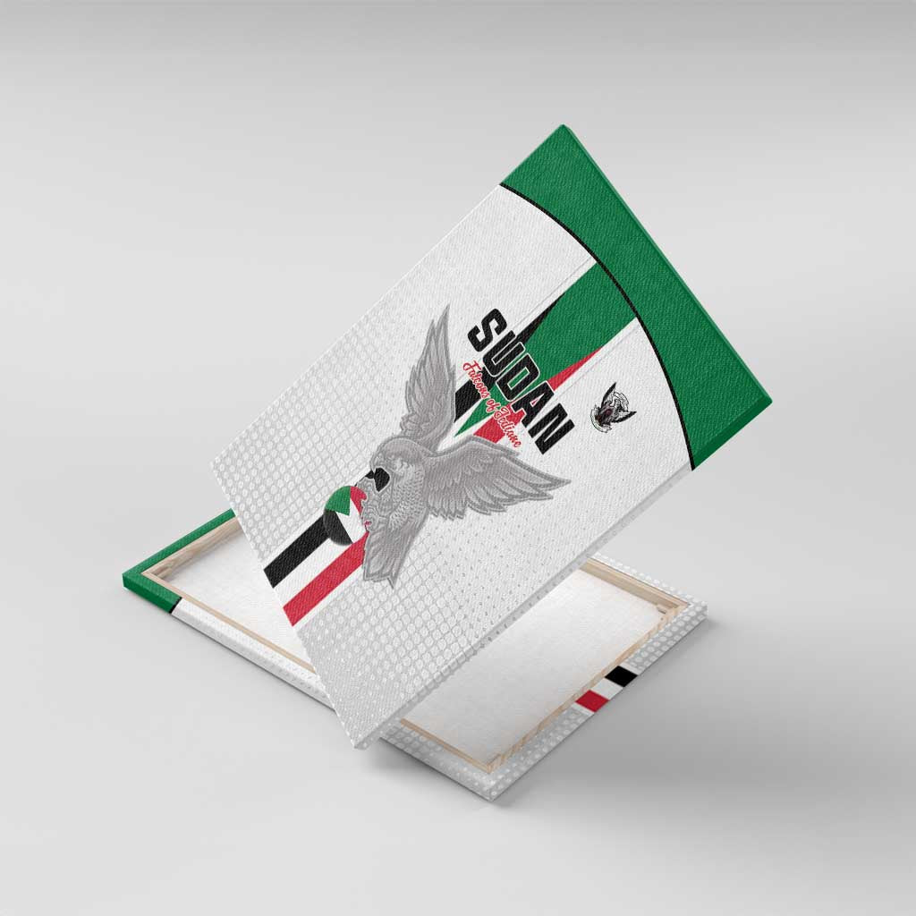 Sudan Football Canvas Wall Art Go Champions Falcons of Jediane - Wonder Print Shop