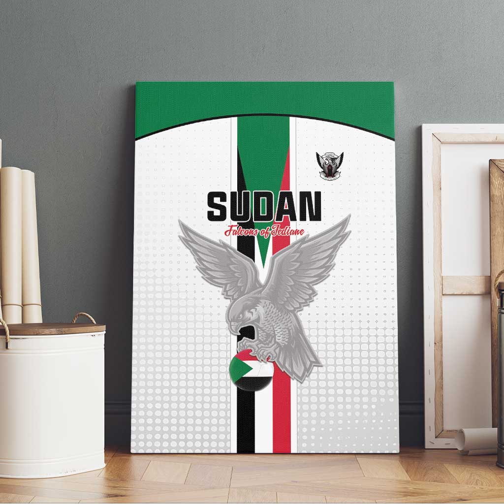 Sudan Football Canvas Wall Art Go Champions Falcons of Jediane - Wonder Print Shop