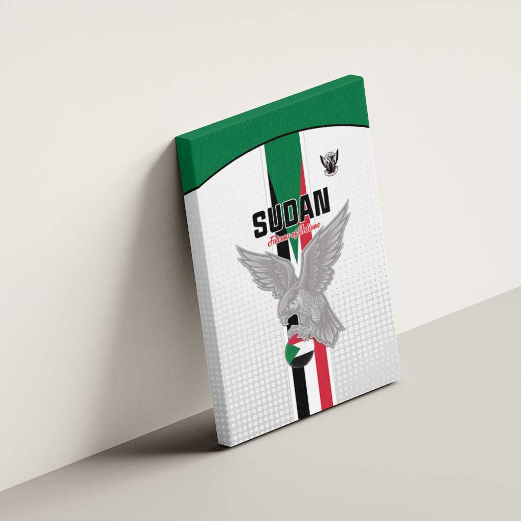 Sudan Football Canvas Wall Art Go Champions Falcons of Jediane - Wonder Print Shop