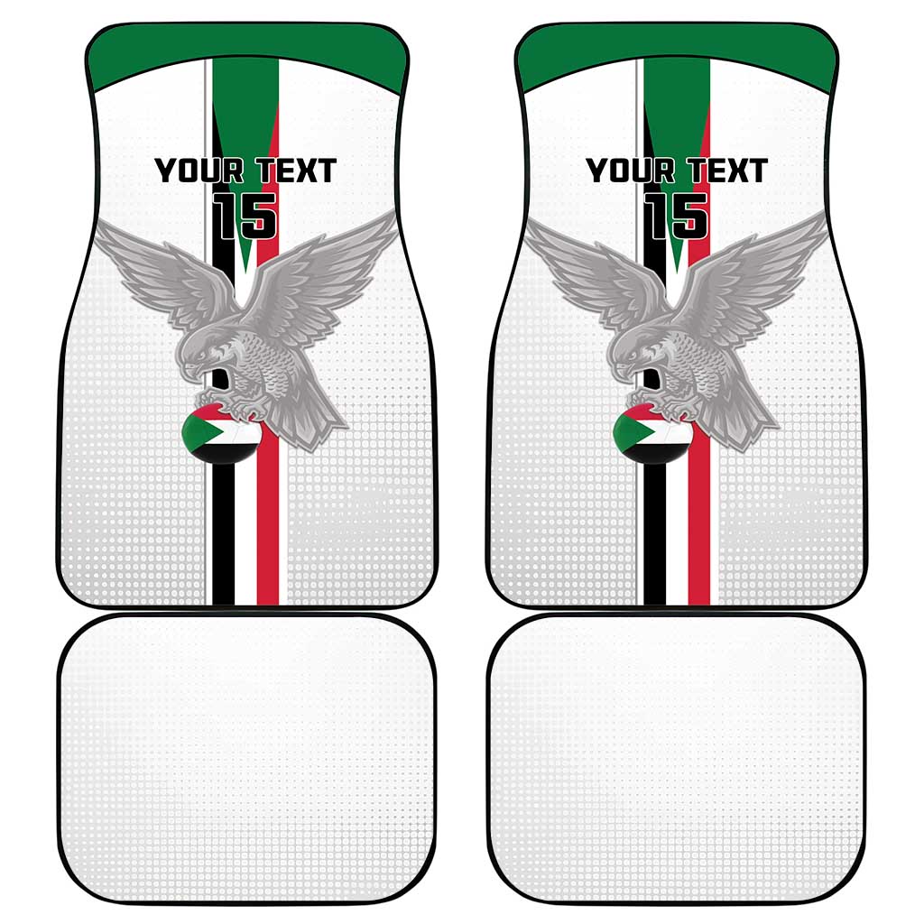 Custom Sudan Football Car Mats Go Champions Falcons of Jediane - Wonder Print Shop
