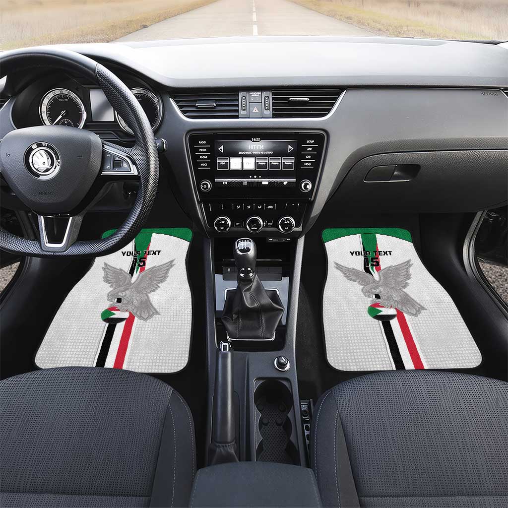 Custom Sudan Football Car Mats Go Champions Falcons of Jediane - Wonder Print Shop