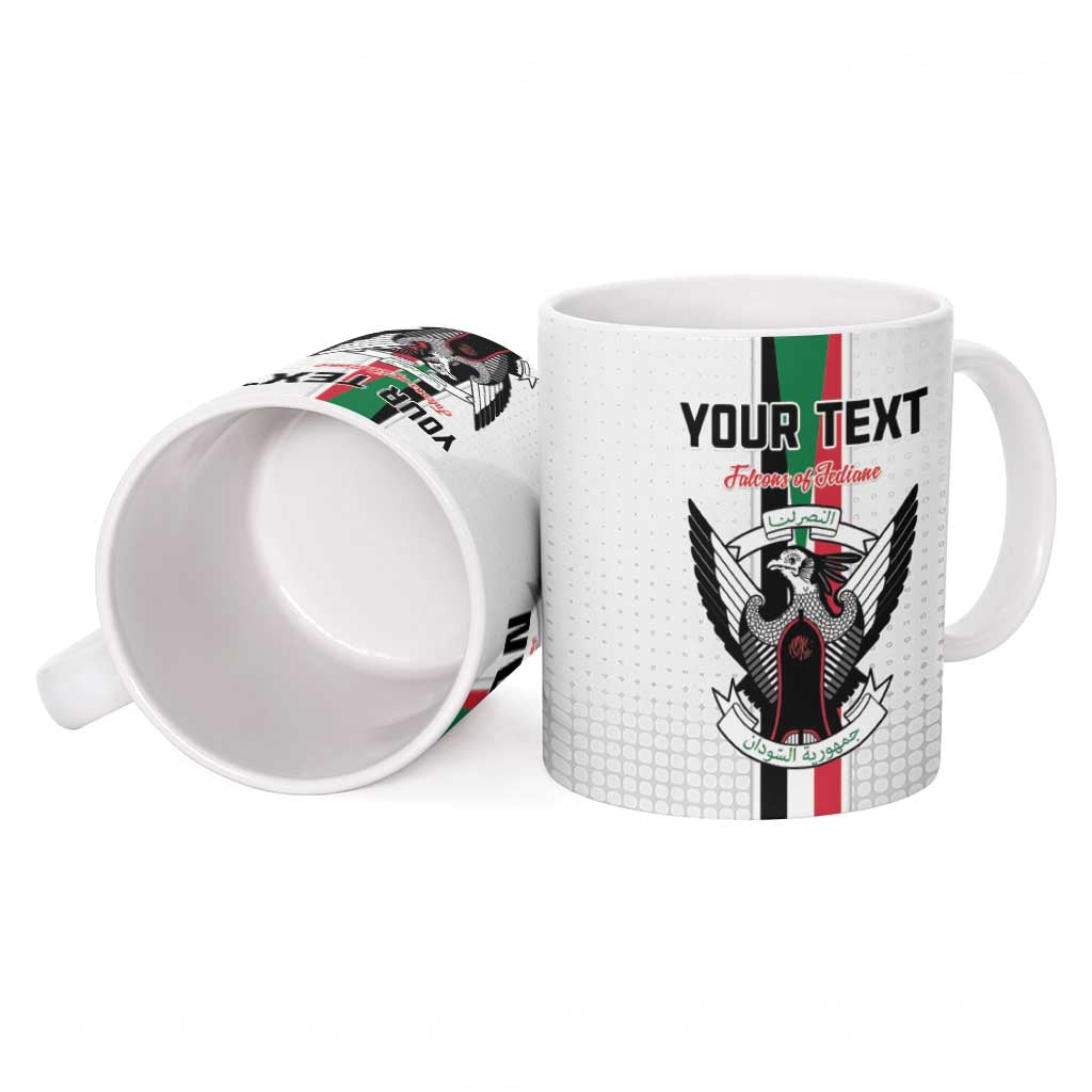 Custom Sudan Football Ceramic Mug Go Champions Falcons of Jediane - Wonder Print Shop