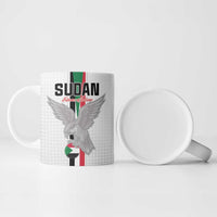 Custom Sudan Football Ceramic Mug Go Champions Falcons of Jediane - Wonder Print Shop