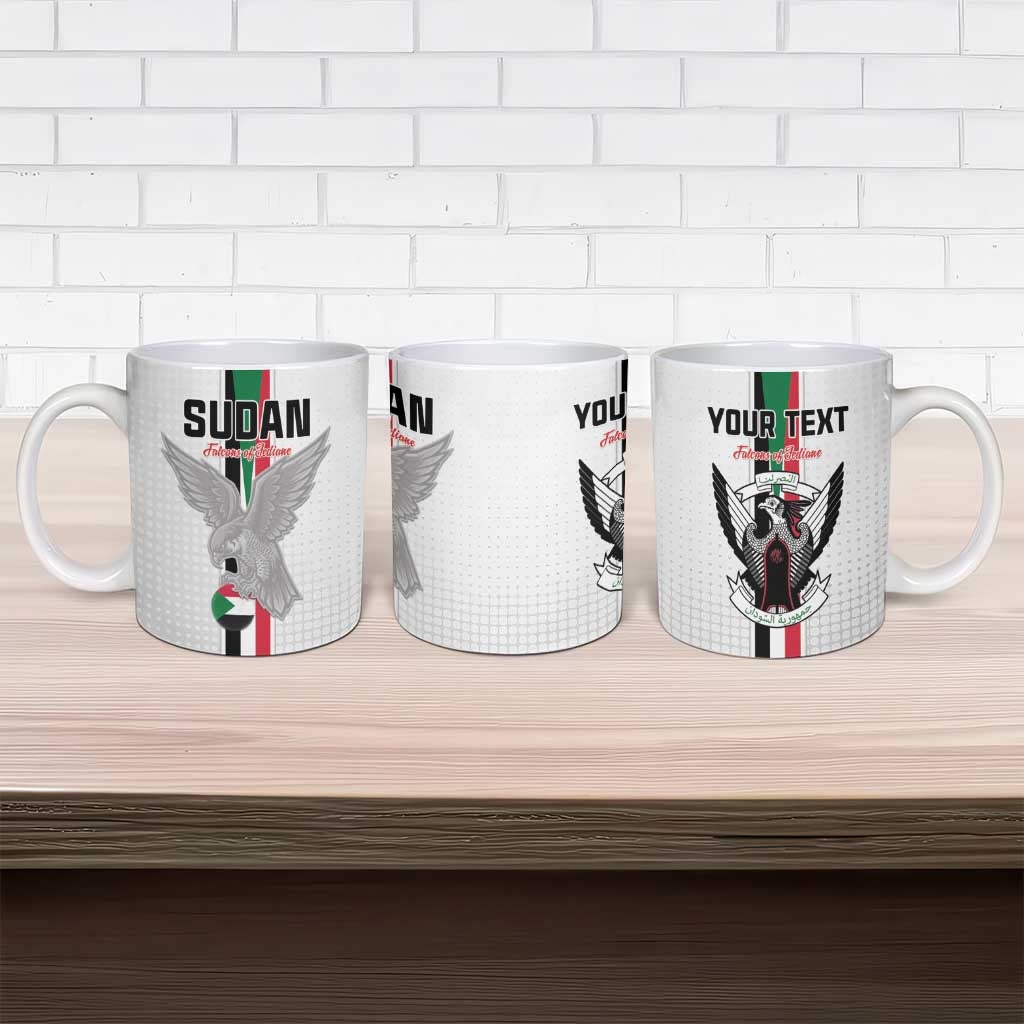 Custom Sudan Football Ceramic Mug Go Champions Falcons of Jediane - Wonder Print Shop