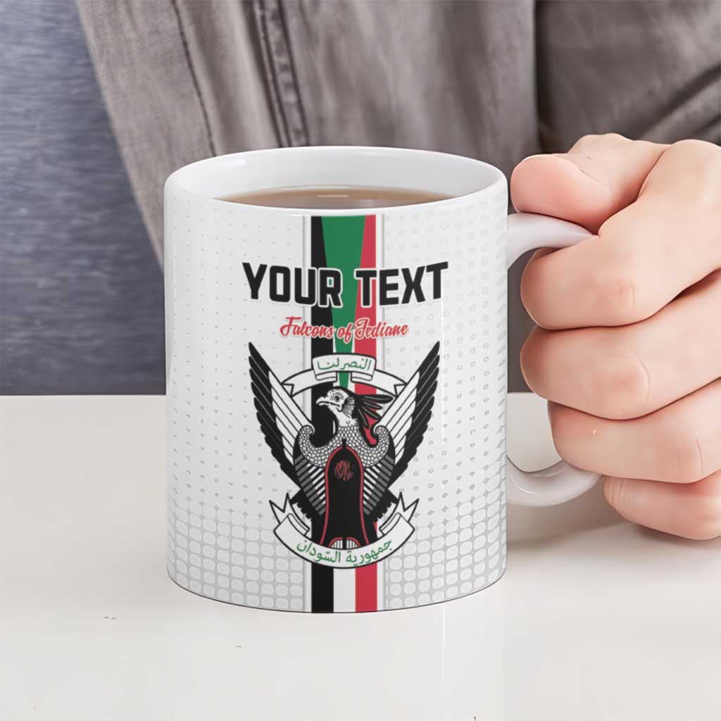 Custom Sudan Football Ceramic Mug Go Champions Falcons of Jediane - Wonder Print Shop