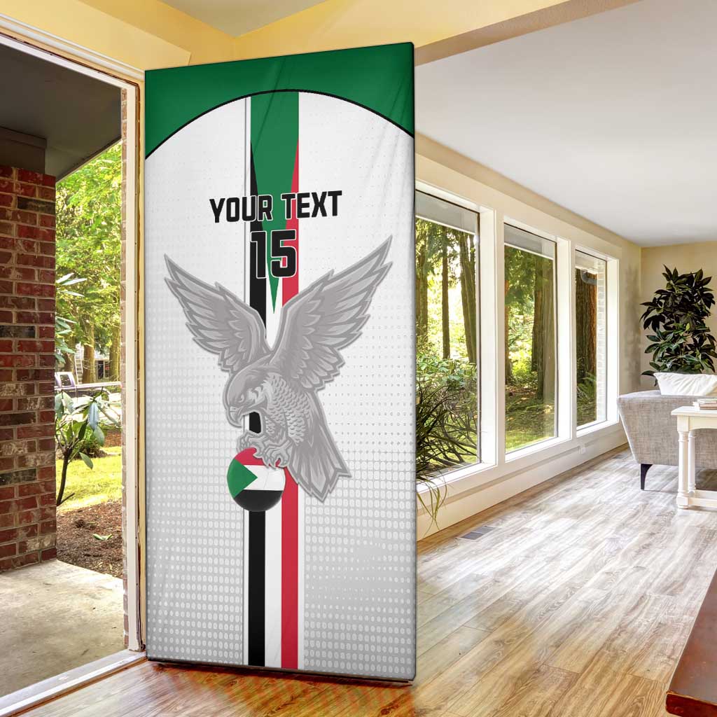 Custom Sudan Football Door Cover Go Champions Falcons of Jediane - Wonder Print Shop
