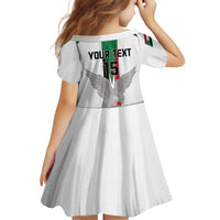Custom Sudan Football Family Matching Short Sleeve Bodycon Dress and Hawaiian Shirt Go Champions Falcons of Jediane - Wonder Print Shop