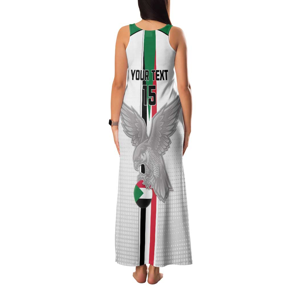 Custom Sudan Football Family Matching Tank Maxi Dress and Hawaiian Shirt Go Champions Falcons of Jediane - Wonder Print Shop