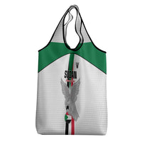 Sudan Football Grocery Bag Go Champions Falcons of Jediane - Wonder Print Shop
