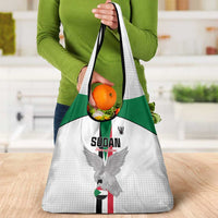 Sudan Football Grocery Bag Go Champions Falcons of Jediane - Wonder Print Shop