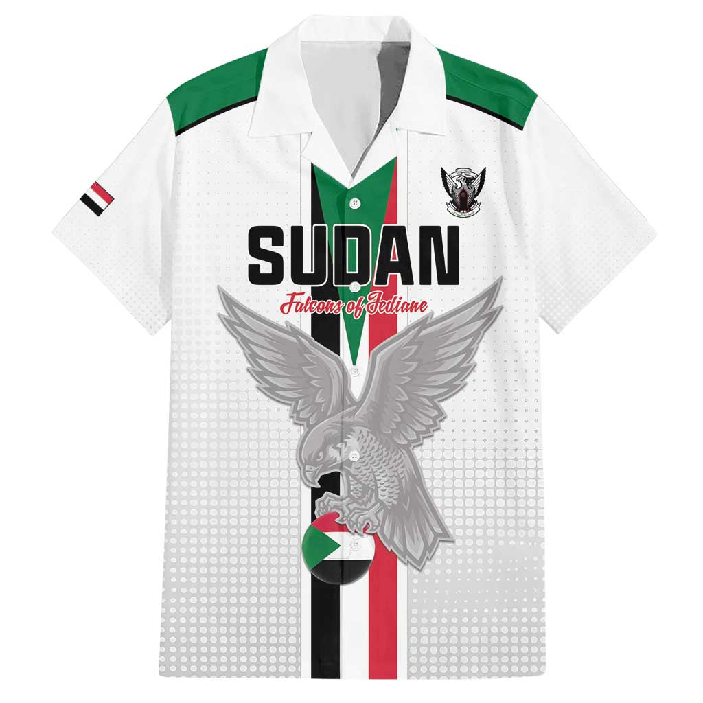 Custom Sudan Football Hawaiian Shirt Go Champions Falcons of Jediane - Wonder Print Shop