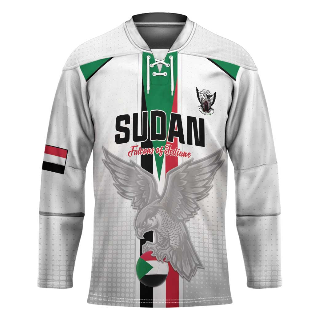 Custom Sudan Football Hockey Jersey Go Champions Falcons of Jediane - Wonder Print Shop