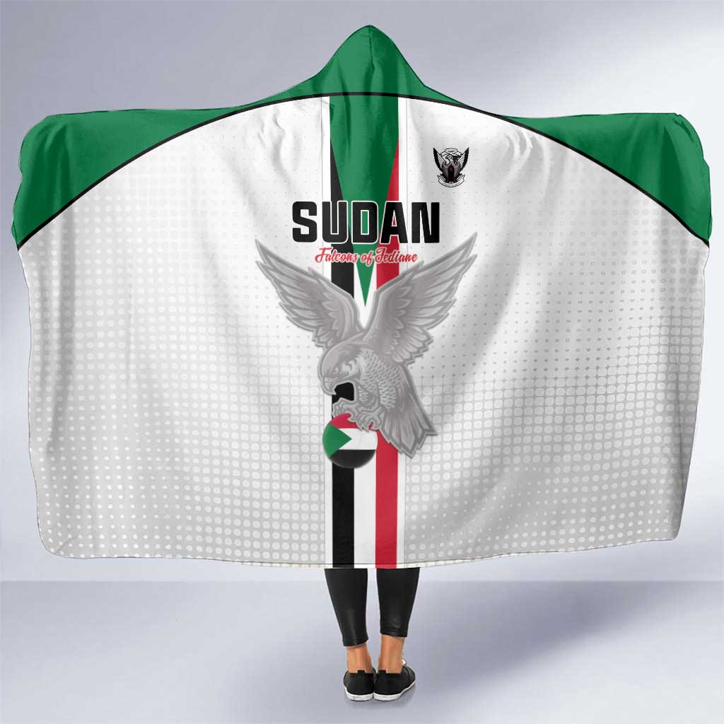 Sudan Football Hooded Blanket Go Champions Falcons of Jediane - Wonder Print Shop