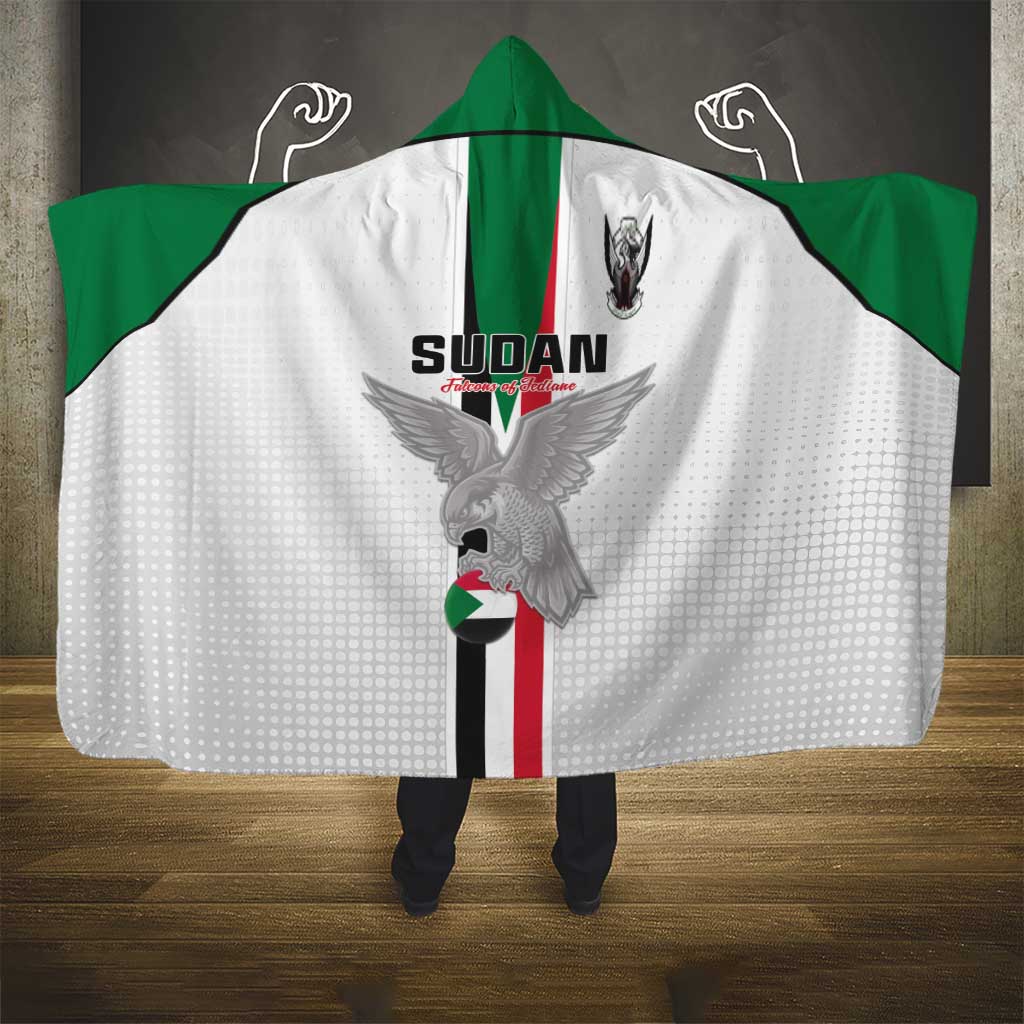Sudan Football Hooded Blanket Go Champions Falcons of Jediane - Wonder Print Shop