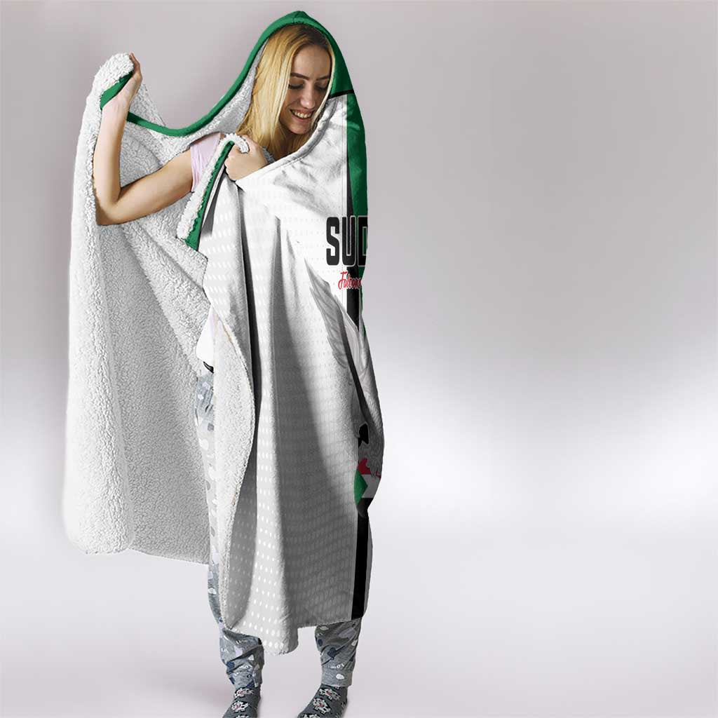Sudan Football Hooded Blanket Go Champions Falcons of Jediane - Wonder Print Shop