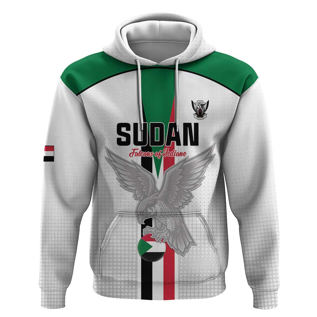 Custom Sudan Football Hoodie Go Champions Falcons of Jediane - Wonder Print Shop