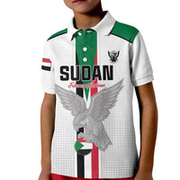 Custom Sudan Football Kid Polo Shirt Go Champions Falcons of Jediane - Wonder Print Shop