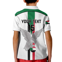 Custom Sudan Football Kid Polo Shirt Go Champions Falcons of Jediane - Wonder Print Shop