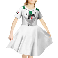 Custom Sudan Football Kid Short Sleeve Dress Go Champions Falcons of Jediane - Wonder Print Shop