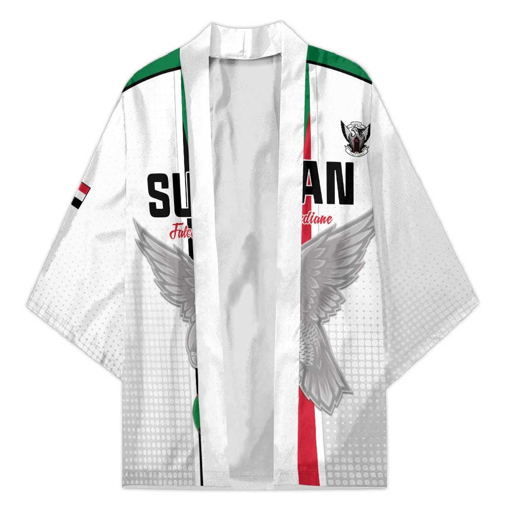 Custom Sudan Football Kimono Go Champions Falcons of Jediane - Wonder Print Shop