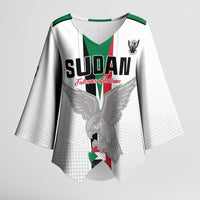 Custom Sudan Football Kimono Sleeve Blouse Go Champions Falcons of Jediane - Wonder Print Shop