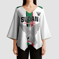Custom Sudan Football Kimono Sleeve Blouse Go Champions Falcons of Jediane - Wonder Print Shop