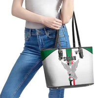 Sudan Football Leather Tote Bag Go Champions Falcons of Jediane - Wonder Print Shop