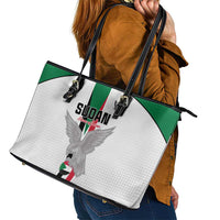 Sudan Football Leather Tote Bag Go Champions Falcons of Jediane - Wonder Print Shop