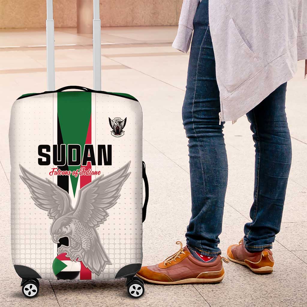 Sudan Football Luggage Cover Go Champions Falcons of Jediane - Wonder Print Shop