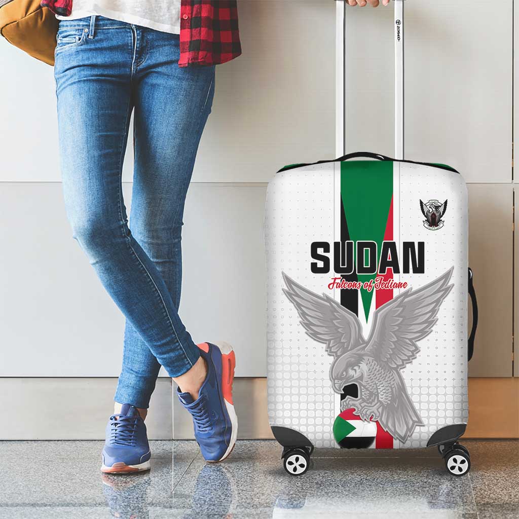 Sudan Football Luggage Cover Go Champions Falcons of Jediane - Wonder Print Shop