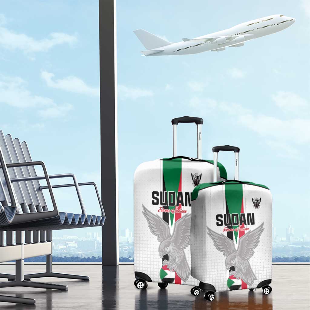 Sudan Football Luggage Cover Go Champions Falcons of Jediane - Wonder Print Shop