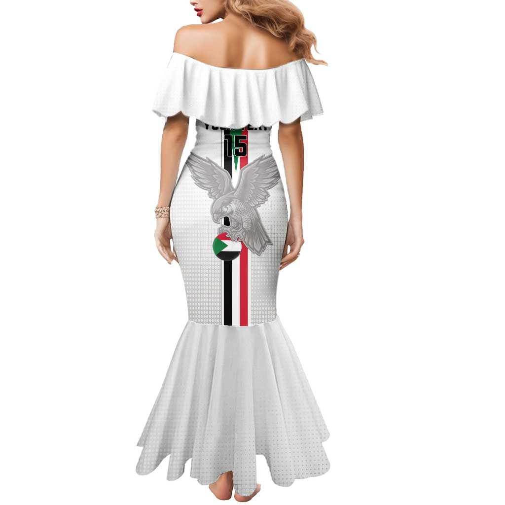 Custom Sudan Football Mermaid Dress Go Champions Falcons of Jediane - Wonder Print Shop