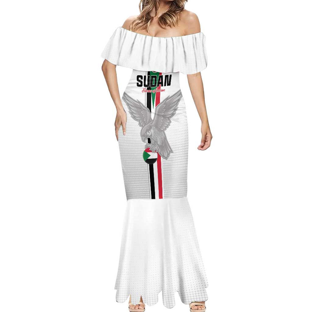 Custom Sudan Football Mermaid Dress Go Champions Falcons of Jediane - Wonder Print Shop