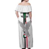 Custom Sudan Football Off Shoulder Maxi Dress Go Champions Falcons of Jediane - Wonder Print Shop