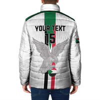 Custom Sudan Football Padded Jacket Go Champions Falcons of Jediane - Wonder Print Shop
