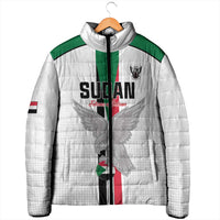 Custom Sudan Football Padded Jacket Go Champions Falcons of Jediane - Wonder Print Shop