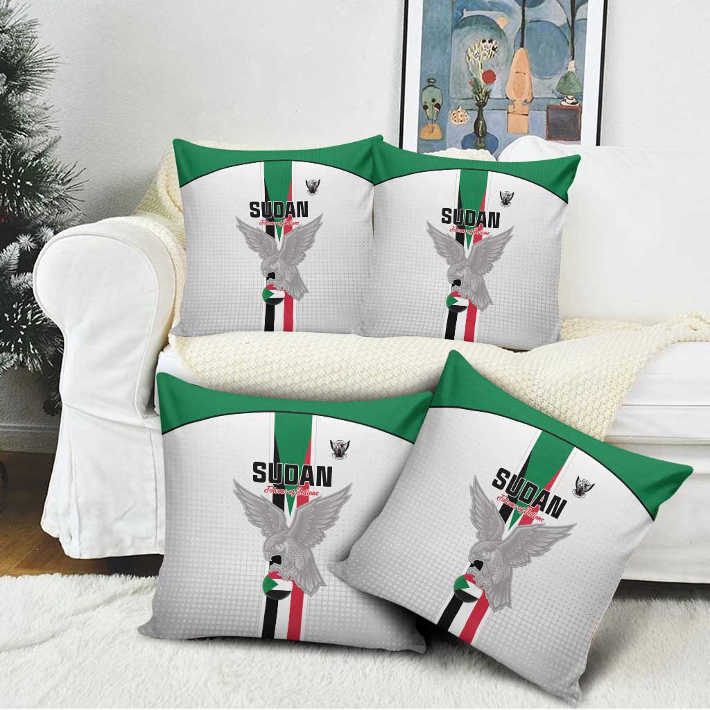 Sudan Football Pillow Cover Go Champions Falcons of Jediane - Wonder Print Shop