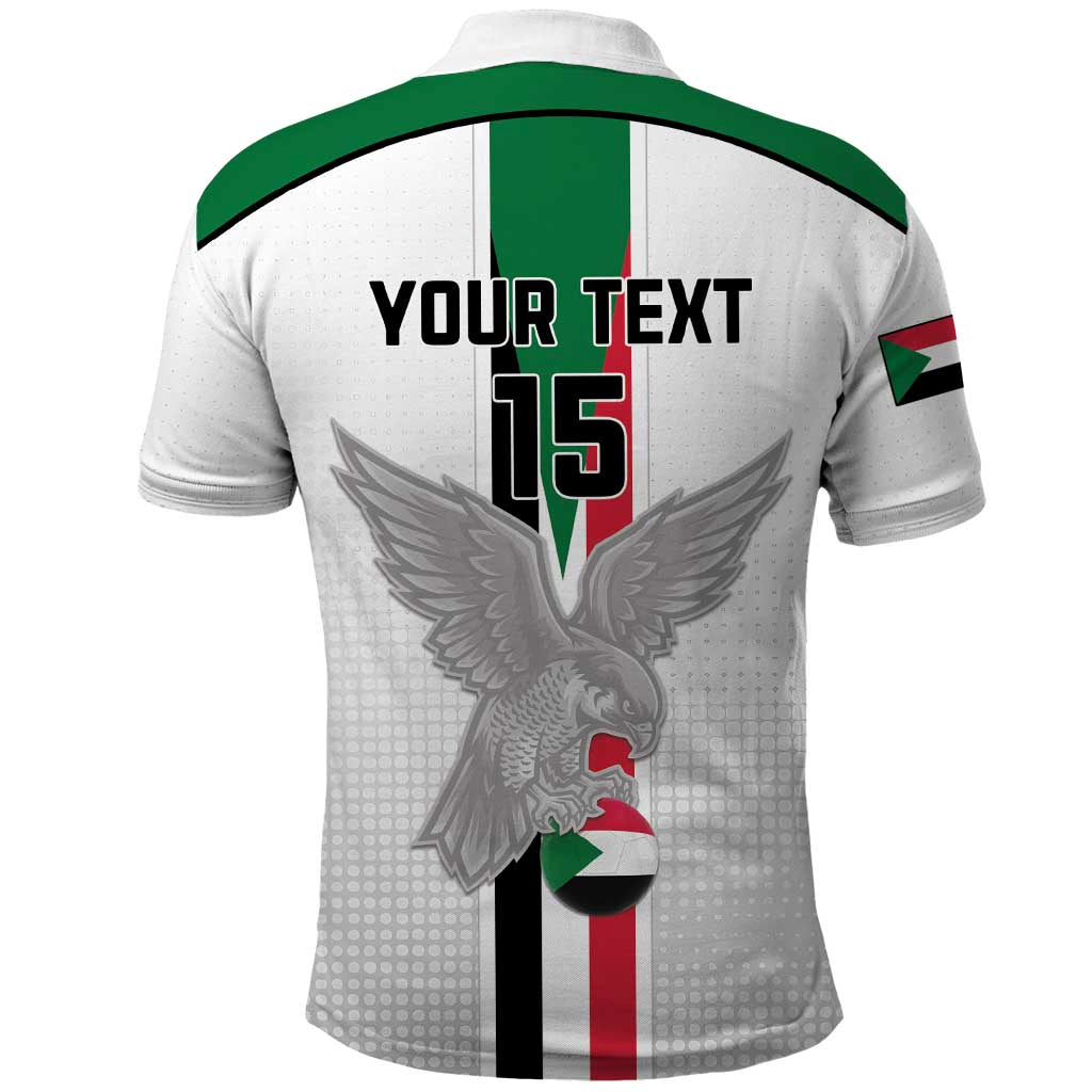 Custom Sudan Football Polo Shirt Go Champions Falcons of Jediane - Wonder Print Shop