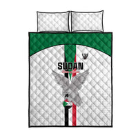 Sudan Football Quilt Bed Set Go Champions Falcons of Jediane - Wonder Print Shop